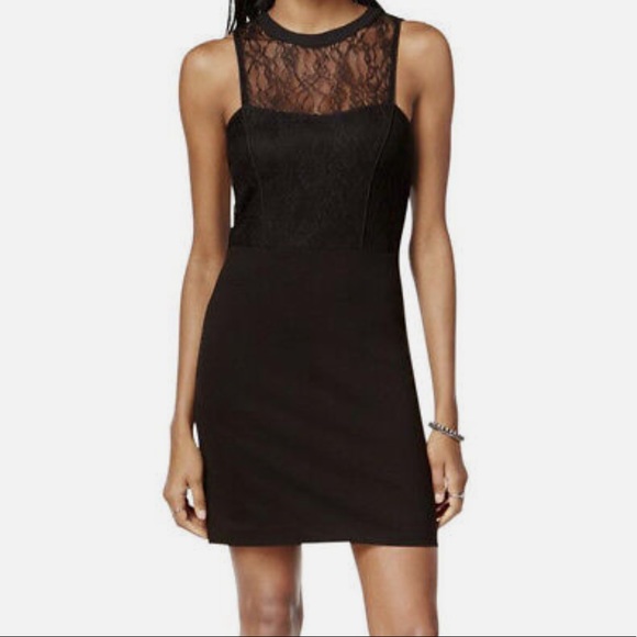 NWT Sanctuary Sleeveless, Lace Top, Zip-up, Black Bodycon Dress 🖤 Size M - Picture 2 of 11